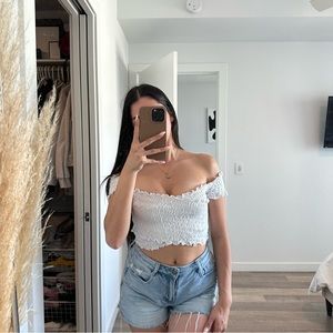 Free People OTS Crop Top